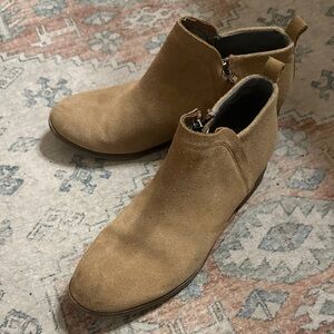 Toms Women's Brown Suede Ankle Booties